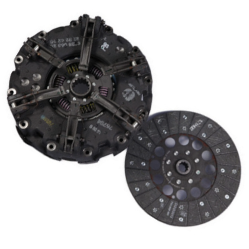 CNH Genuine 82824210 Heavy Duty Clutch & Driven Assembly – 70 HP – 4-Pad Clutch Disc with PTO Disc (335 mm OD, 14 Spline)